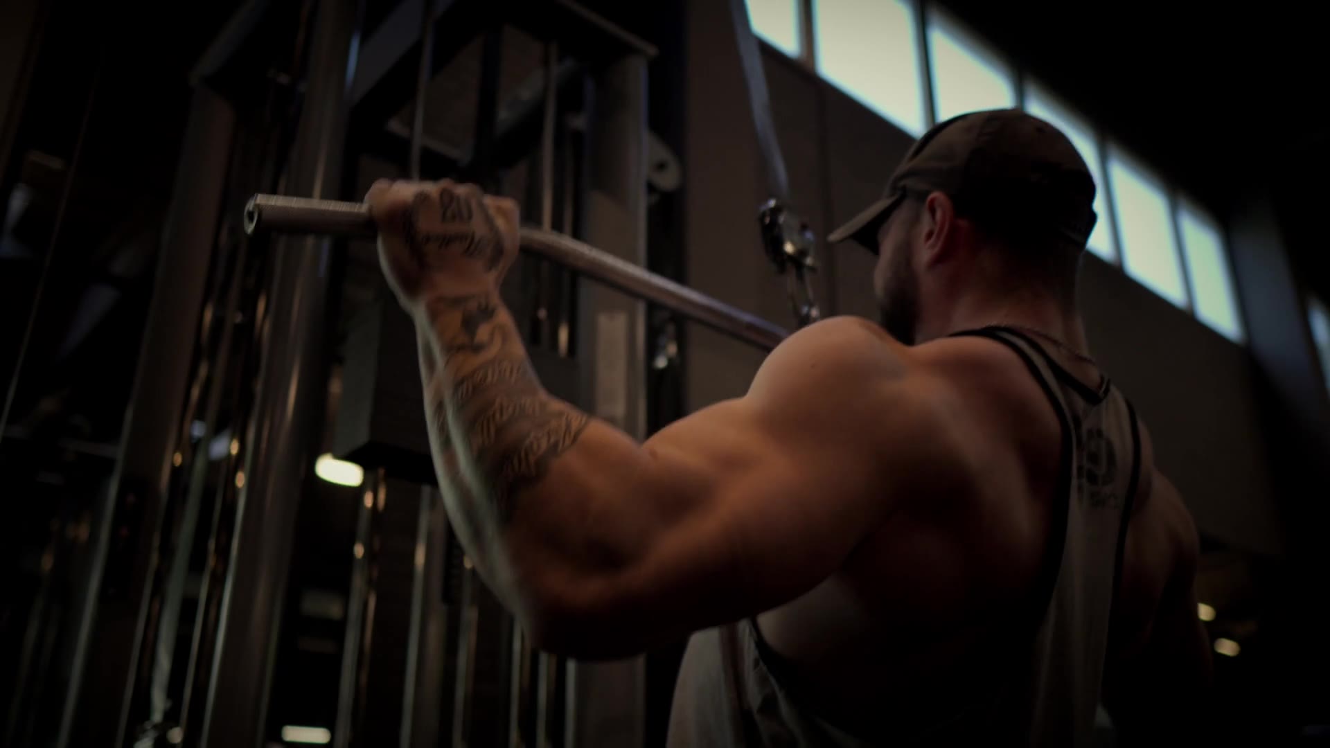 David beim Bodybuilding-Training